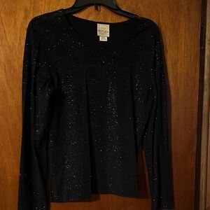 Bentley Black Sparkle Women's Top